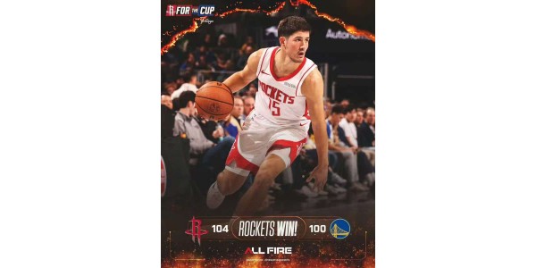 Reed Shepard stråler for Rockets, Warriors lider nederlag på grund af Currys skade